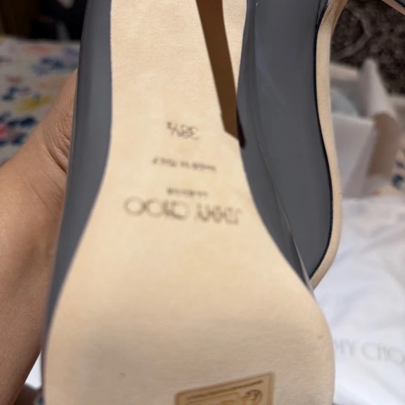 Jimmy Choo Gray Patent Leather Heels - Picture 4 of 4